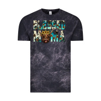 Cloud Black blessed mama Vintage Tee - JahusDesignShop