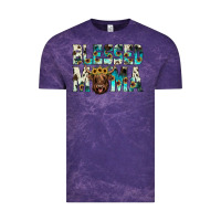 Cloud Purple blessed mama Vintage Tee - JahusDesignShop