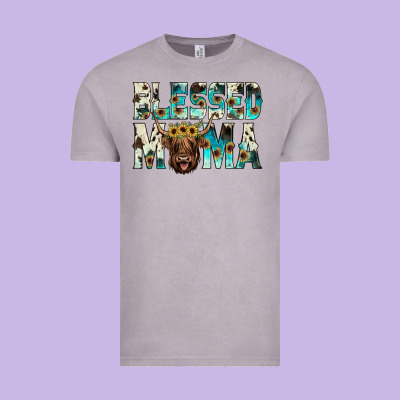 Blessed Mama Vintage Tee Designed By Jahusdesignshop