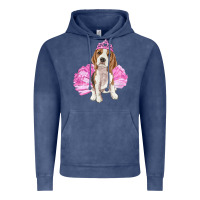 Vintage Denim balerina beagle with tutu Vintage Hoodie - RanaPortraitStore