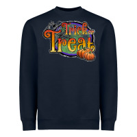 Navy trick or treat black Heavyweight Sweatshirt - JahusDesignShop