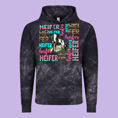 Heifer Vintage Hoodie Designed By Adodesignshop