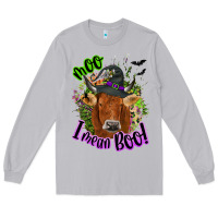 Moon Dust Moo i mean boo Cow Long Sleeve Tee - NancyCooperArtShop