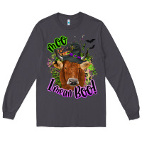 Smoke Moo i mean boo Cow Long Sleeve Tee - NancyCooperArtShop
