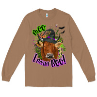 Toasted Coconut Moo i mean boo Cow Long Sleeve Tee - NancyCooperArtShop