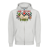Dove Grey one merry para Zipper Hoodie - MaliasSmallBusiness