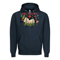 Navy one merry para Zipper Hoodie - MaliasSmallBusiness