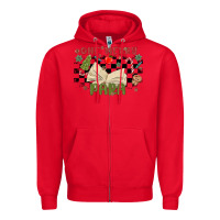 Red one merry para Zipper Hoodie - MaliasSmallBusiness