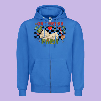 One Merry Para Zipper Hoodie Designed By Maliassmallbusiness