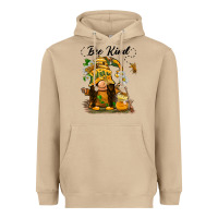 Mushroom bee kind gnome Heavyweight Hoodie - BarkalooDesign