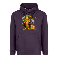 Plum bee kind gnome Heavyweight Hoodie - BarkalooDesign