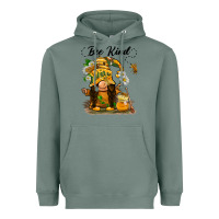 Sage bee kind gnome Heavyweight Hoodie - BarkalooDesign