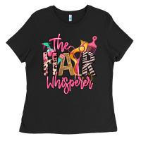Black the hair whisperer Ladies Tee - texasbilliewilder