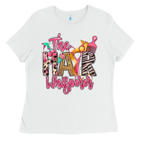 White the hair whisperer Ladies Tee - texasbilliewilder