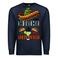 Navy cinco de dirinko sombrero Premium Sweatshirt - BarkalooDesign