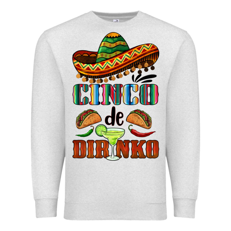 Cinco De Dirinko Sombrero Premium Sweatshirt by BarkalooDesign | Teevron