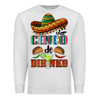 Oatmeal Heather cinco de dirinko sombrero Premium Sweatshirt - BarkalooDesign