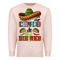 Pale Pink cinco de dirinko sombrero Premium Sweatshirt - BarkalooDesign