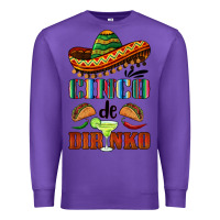 Purple cinco de dirinko sombrero Premium Sweatshirt - BarkalooDesign