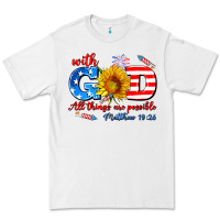 White with god all things are possible usa Premium Tee - AdoDesignShop