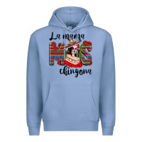 Colony Blue la mama mos chingona Premium Hoodie - texasbilliewilder