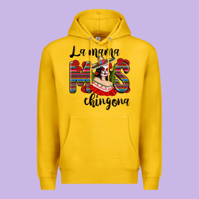 La Mama Mos Chingona Premium Hoodie Designed By Texasbilliewilder