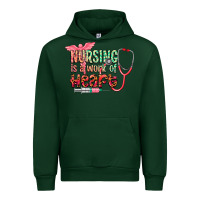 Forest Green cowgirl nursing is a work of heart Urban Hoodie - CowGirlArtShop