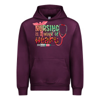 Mauve Wine cowgirl nursing is a work of heart Urban Hoodie - CowGirlArtShop