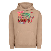 Pigment Burro cowgirl nursing is a work of heart Urban Hoodie - CowGirlArtShop