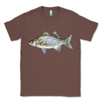 Chestnut White Bass Fish Illustrations Classic Tee - LillyAllenDesigns