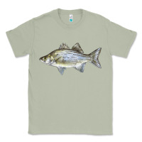 Matcha White Bass Fish Illustrations Classic Tee - LillyAllenDesigns