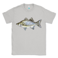 Moon Dust White Bass Fish Illustrations Classic Tee - LillyAllenDesigns
