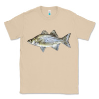 Mushroom White Bass Fish Illustrations Classic Tee - LillyAllenDesigns