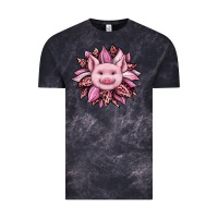 Cloud Black sunflower leopard Vintage Tee - JahusDesignShop