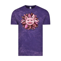 Cloud Purple sunflower leopard Vintage Tee - JahusDesignShop