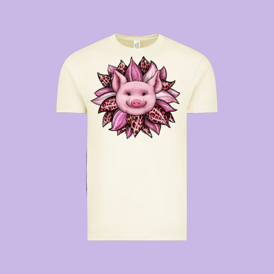 Sunflower Leopard Vintage Tee Designed By Jahusdesignshop