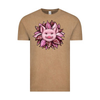 Vintage Coffee sunflower leopard Vintage Tee - JahusDesignShop