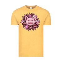 Vintage Mustard sunflower leopard Vintage Tee - JahusDesignShop
