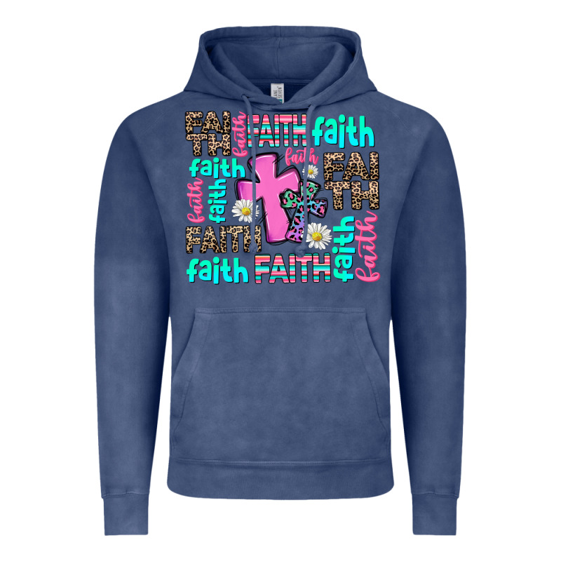 Faith With Cross Vintage Hoodie by AdoDesignShop | Teevron