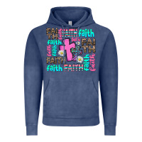 Vintage Denim faith with cross Vintage Hoodie - AdoDesignShop