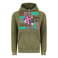Vintage Olive faith with cross Vintage Hoodie - AdoDesignShop