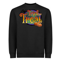 Black trick or treat white Heavyweight Sweatshirt - JahusDesignShop