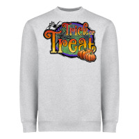 Trick Or Treat White Heavyweight Sweatshirt | Teevron