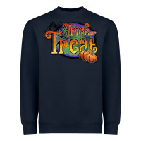Navy trick or treat white Heavyweight Sweatshirt - JahusDesignShop