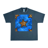Midnight Navy 4th of july leopard stars seamless pattern Urban Heavy Tee - BundleAndBundleShop