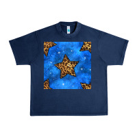 Navy 4th of july leopard stars seamless pattern Urban Heavy Tee - BundleAndBundleShop
