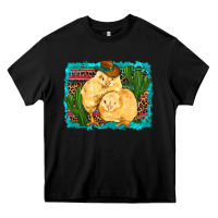 Black western cowboy chicks cactus coop animals  leopard serape turquoise Heavy Core Tee - Artiststas
