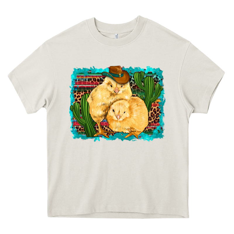 Western Cowboy Chicks Cactus Coop Animals  Leopard Serape Turquoise Heavy Core Tee by Artiststas | Teevron