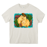 Cream western cowboy chicks cactus coop animals  leopard serape turquoise Heavy Core Tee - Artiststas