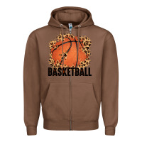 Chestnut custom name basketball Zipper Hoodie - MaliasSmallBusiness